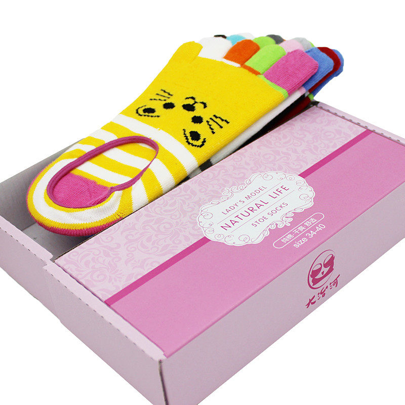 蓝姿欣礼盒女士纯棉天短筒中五指袜 蓝姿欣短袜/打底袜/丝袜/美腿袜