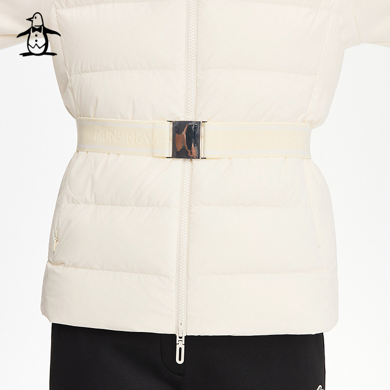【可拆卸腰带】Munsingwear万星威高尔夫冬季女士轻薄外套羽绒服,淘宝优惠券,粉丝福利购,淘宝优惠卷