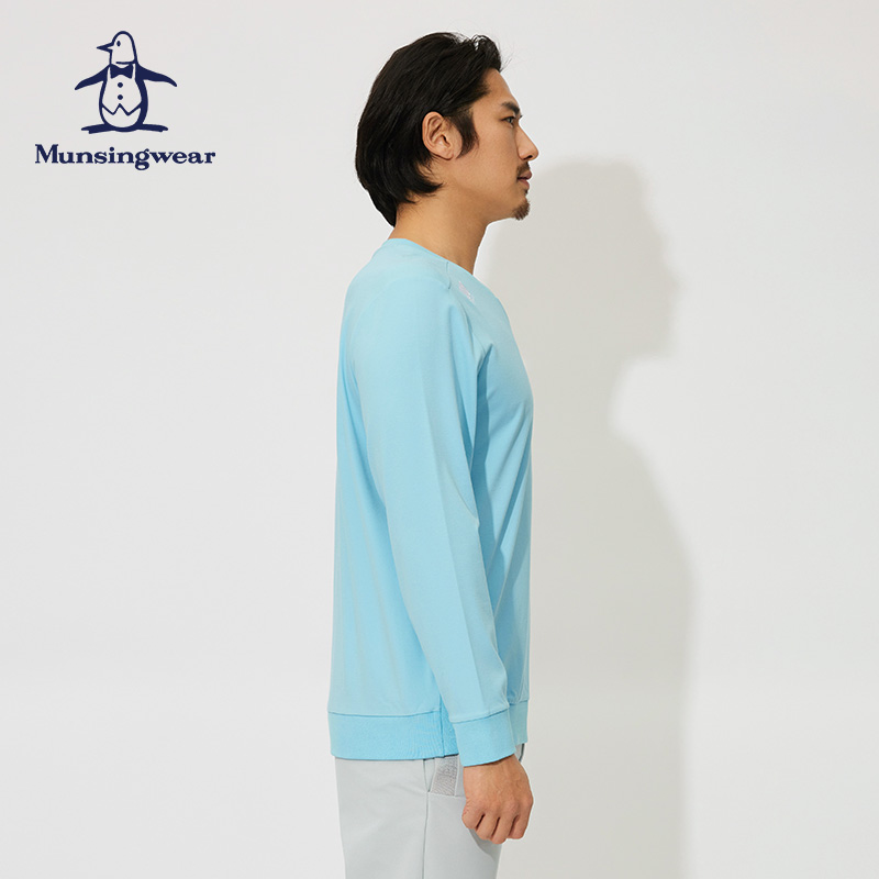 MUNSINGWEAR/万星威男士春夏高尔夫运动舒适弹力长袖套头圆领卫衣 - 图2