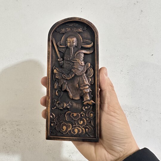 Zaomu Token Finely Carved Zhenwu Emperor Token Zhenwu Statue Five Thunder Order Antique Old Zaomu Token Taoist Supplies