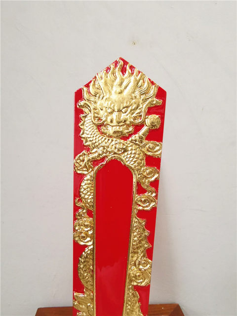 Red solid wood faucet token