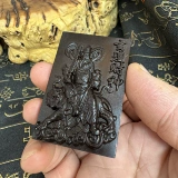 Даосские продукты Гром Художник Джаджуб Деревянный Кулон Юантана Бога богатства подвеска Юхуа в стиле пятистороннего бога богатства подвеска Чжао Гонглинг Бренд