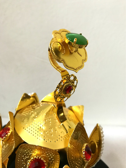 道士莲花冠 如意莲花冠 高功帽 六角帽 铜莲花冠 道用品