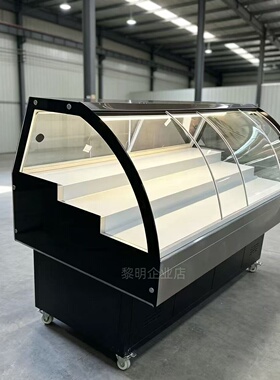 定制炸鸡排保鲜柜台式制冷柜熟食凉拌菜炸鸡玻璃柜展示柜冷藏柜子
