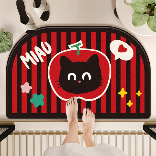 卫生间吸水地垫浴室防滑脚垫硅藻泥厕所门口垫子洗手间卫浴地毯子