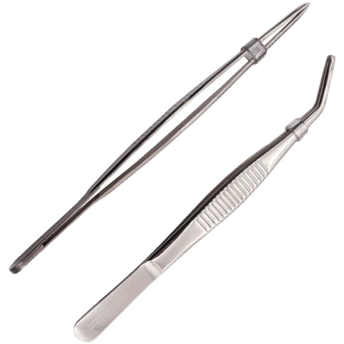 Пинцет из нержавеющей стали, зубчатая закаленная повязка на голову, увеличенная толщина, 14/16/18/20/25/30см