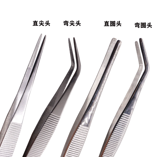 Пинцет из нержавеющей стали, зубчатая закаленная повязка на голову, увеличенная толщина, 14/16/18/20/25/30см