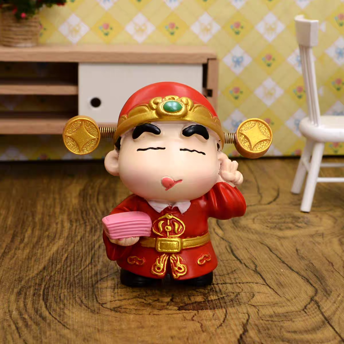 蜡笔小新盲盒2024新款女孩小福星天天来可爱小新新年盲盒节日礼物 - 图1