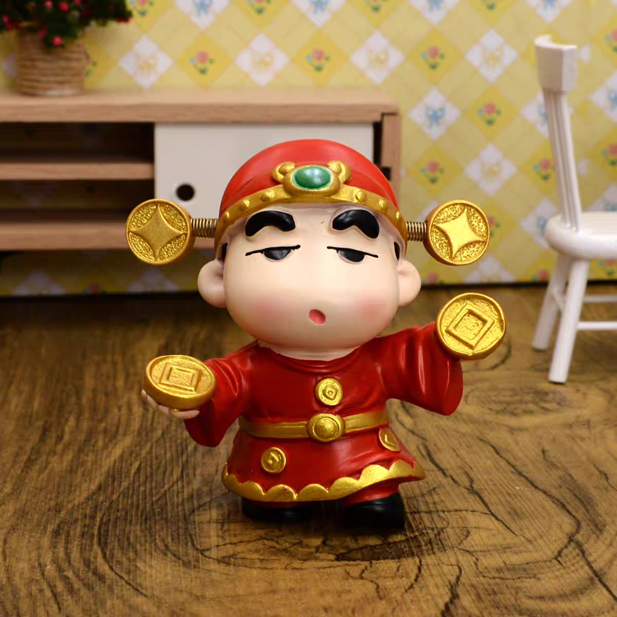 蜡笔小新盲盒2024新款女孩小福星天天来可爱小新新年盲盒节日礼物 - 图2