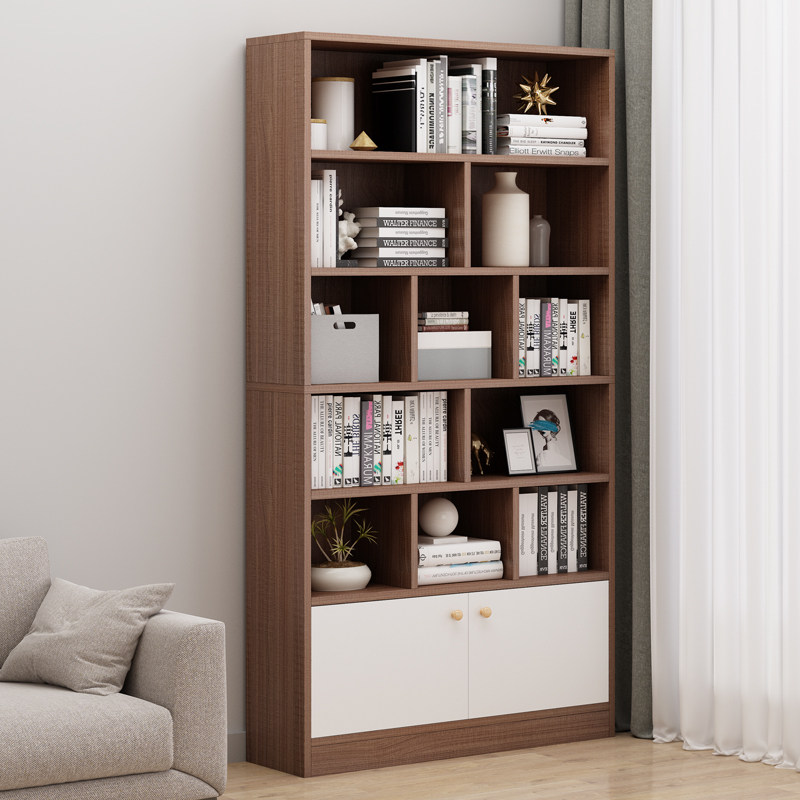 书架落地客厅分层简易卧室门展示柜 赛福单个书柜