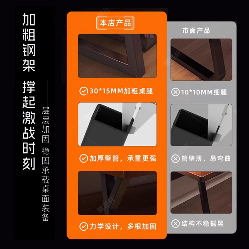 洞洞板电脑桌家用书桌书架一体电竞桌子卧室学生学习桌高中写字桌,淘宝优惠券,粉丝福利购,淘宝优惠卷