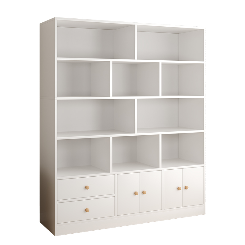 Saifu bookshelf storage rack floor bookcase with door