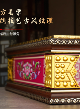 实木佛像底座观音菩萨增高座台神像加高垫招财家用佛台莲花托架