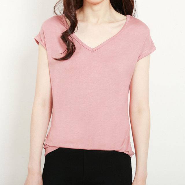 ເສື້ອທີເຊີດແຂນບໍ່ມີແຂນ modal top plus size bottoming shirt