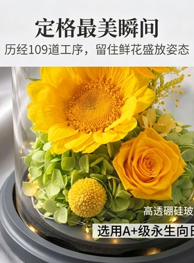 顺丰包邮真花永生花向日葵