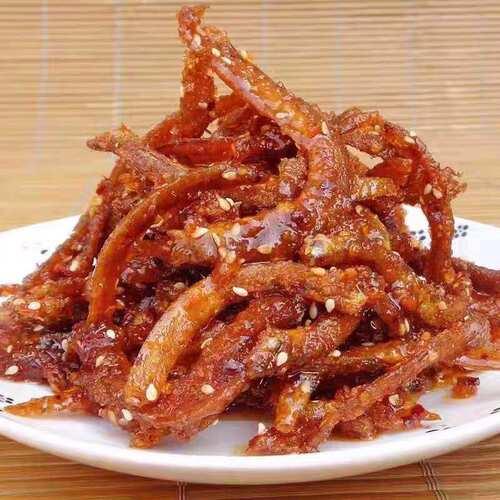 热卖凤尾鱼零食即食麻辣鱼干蜜汁咸鱼甜辣香辣小鱼散装带箱约5斤 - 图0