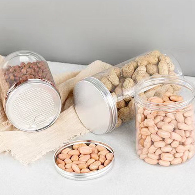 70口径五色盖子透明塑料瓶pet食品级密封罐子厨房收纳储物罐子,淘宝优惠券,粉丝福利购,淘宝优惠卷