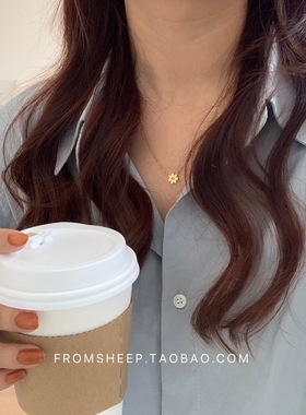 FromSheep气质金色小雏菊项链