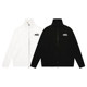 MakemoreLogo Zip Turtleneck Sweater Cardigan Trendy