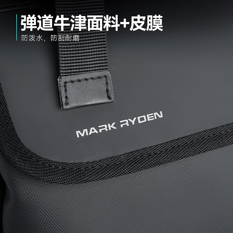 mark ryden 时尚电脑双肩包款新品大容量旅行背包17.3寸商务背包 - 图1