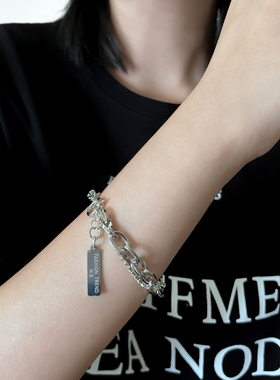 钛钢双层钻石轻奢冷淡风手链