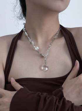 kansai钛钢女项链拍3付2