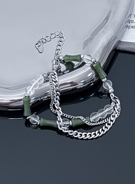 kansai女钛钢天然石手链拍3付2