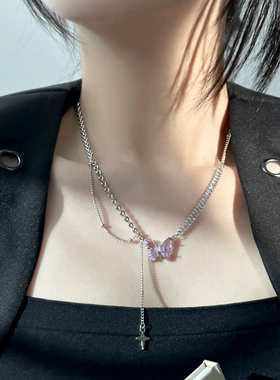 KANSAI蝴蝶项链拍三付二女