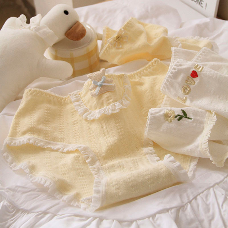 女孩三角内裤女大童纯棉A类100%棉抗菌裆中腰透气少女短裤13-15岁,淘宝优惠券,粉丝福利购,淘宝优惠卷