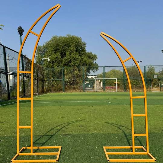 婚庆道具牛角羊角门花艺拱门架子弧形新款装饰路引架铁艺户外婚礼