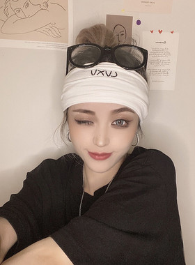 春夏刺绣街头显白男女网红发带