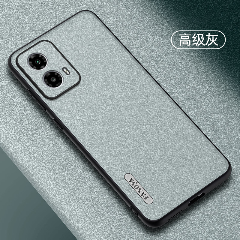 适用摩托罗拉G34手机壳MotoG34商务风皮纹保护套XT2343一3镜头全包防摔Motorola G34超薄软外壳mtg34简约男女 - 图0