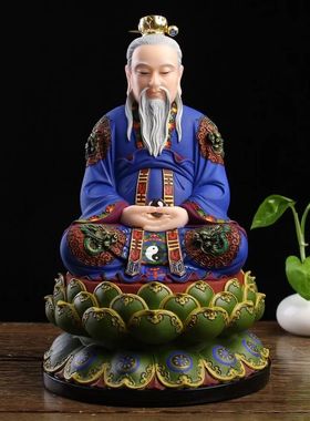太上老君三清祖师神像树脂摆件