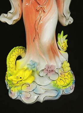 陶瓷东海三公主小龙女姑娘神像