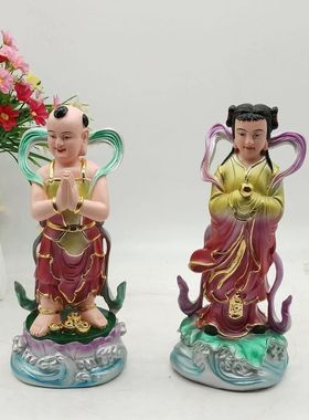 12寸金童玉女佛像摆件
