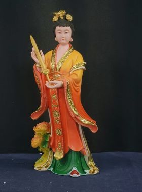 新款树脂七仙女神像手拿宝剑古典七公主三公主保家姑姑娘供奉佛像