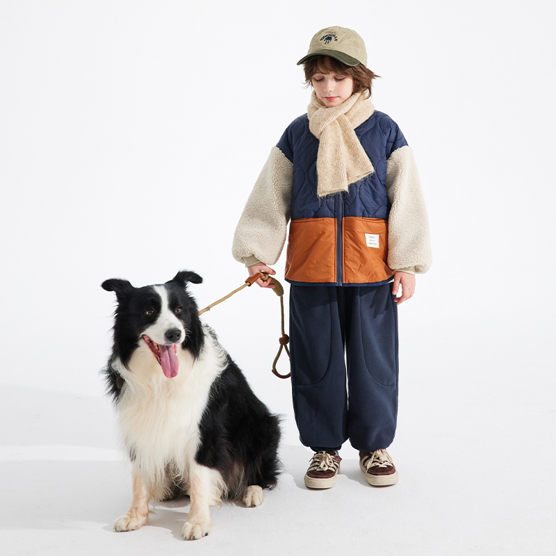 【香菇来了】植木童装男童外套秋冬装2024新款儿童毛绒加厚外套II