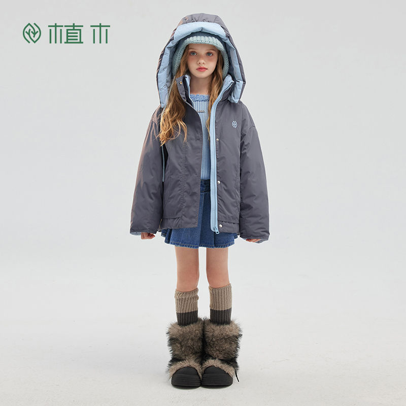 植木童装 儿童毛衣2025秋冬新款中大童圆领针织打底衫女童毛衣 - 图3