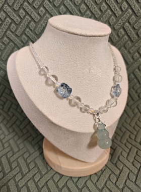 玉髓葫芦手工项链中长项链