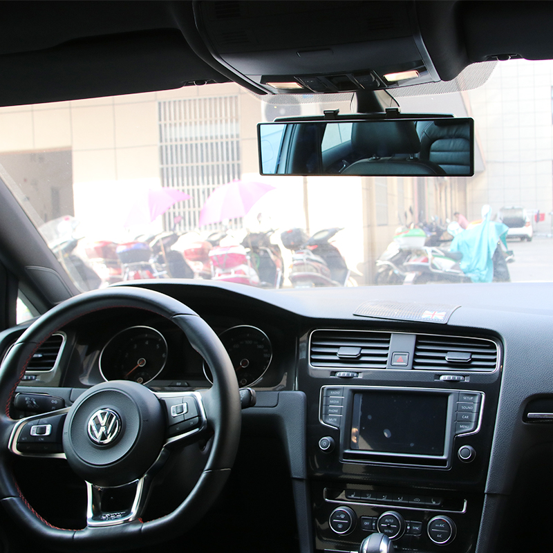 车内后视镜大视野防眩目 汽车室内用倒车镜辅助镜改装广角曲面镜 - 图0