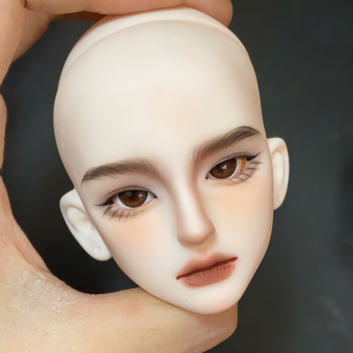 4分娃头纯手绘男mjd叔体少年3分6分5分BJD改妆手办头发关节娃娃头 - 图3