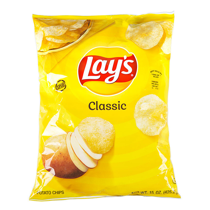 美国进口lays乐事原味办公室土豆片 永嘉食品膨化食品