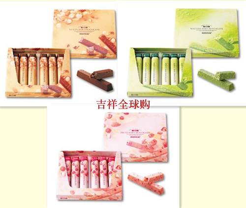 日本ROYCE巧克力 fruit bar chocolate 草莓杏仁巧克力棍棒6/12枚 - 图0