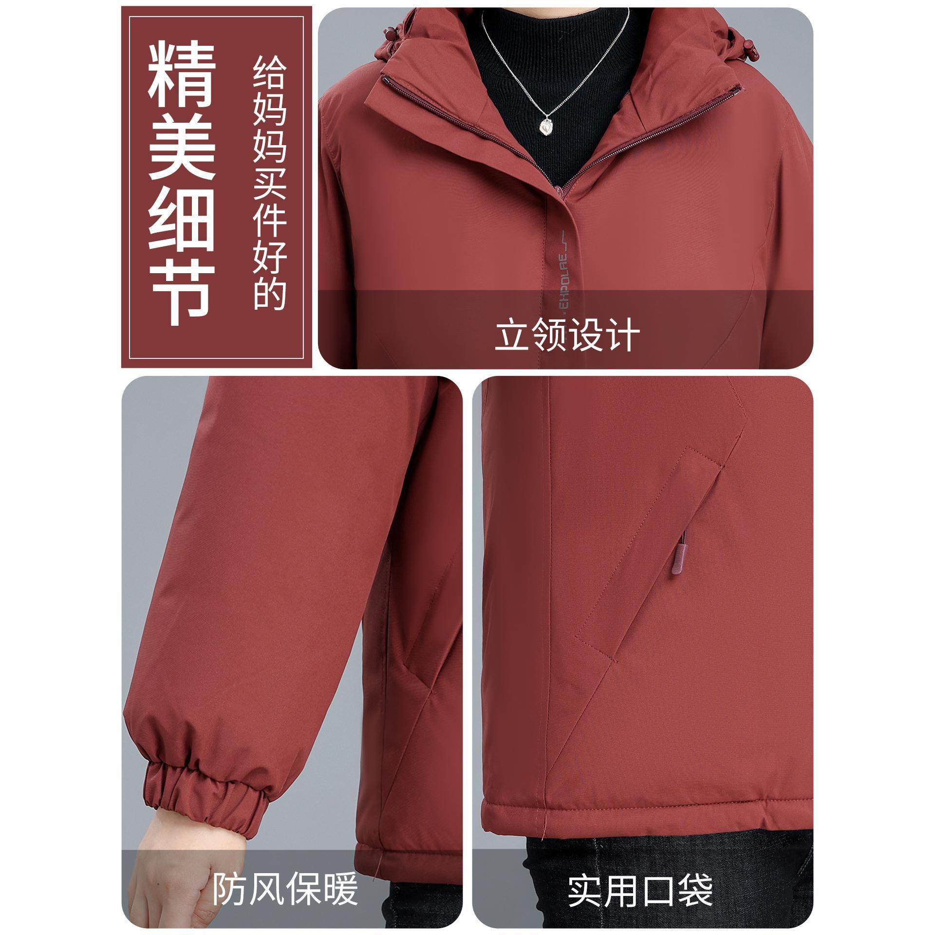 妈妈冬装新款派克服外套加厚羽绒棉服保暖中老年人秋冬棉衣棉袄女,淘宝优惠券,粉丝福利购,淘宝优惠卷