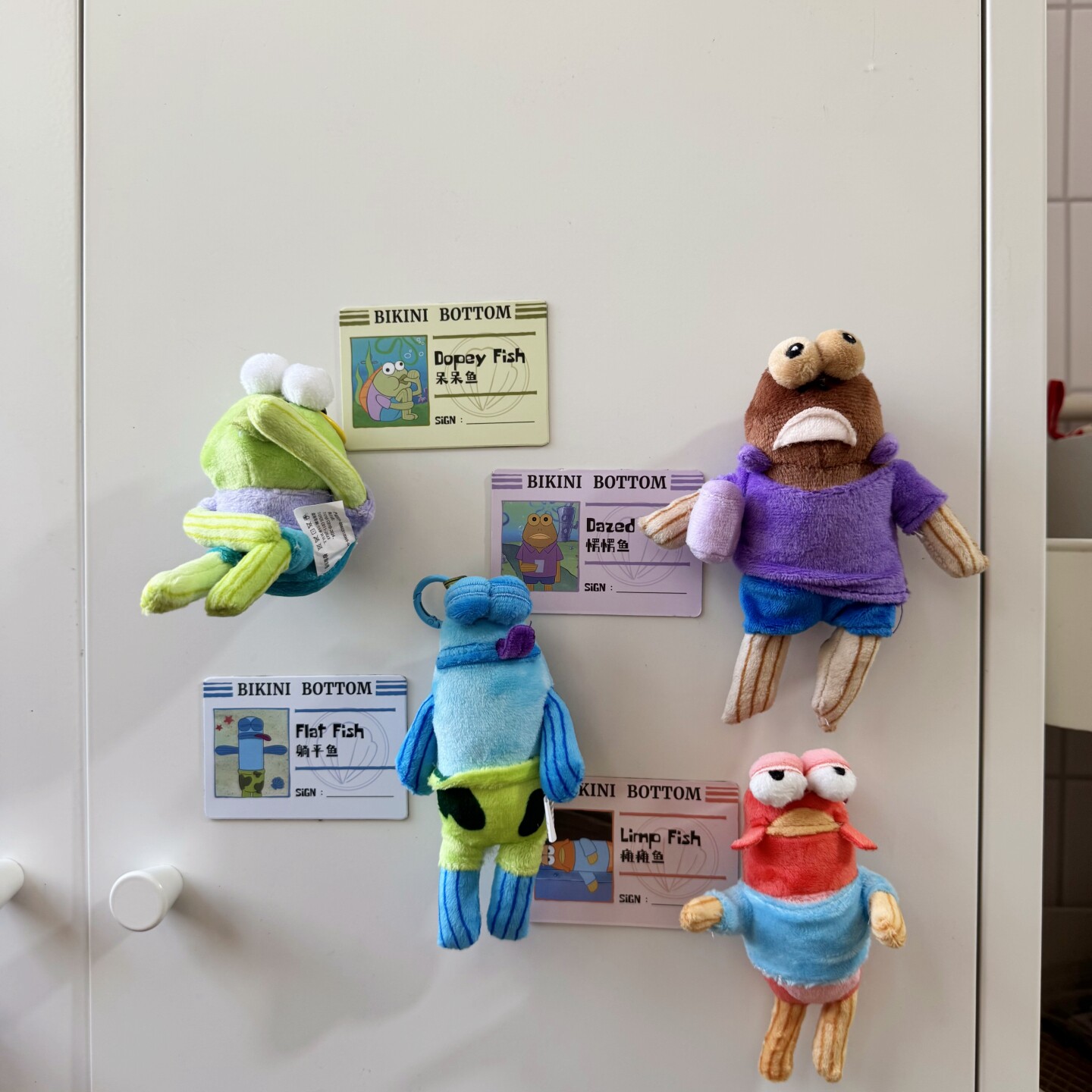 Cartoon Cute Beechburg Residents Refrigerator Magnetic Sticker Hole Board Entry Door Home Decor Magnetic Sticker