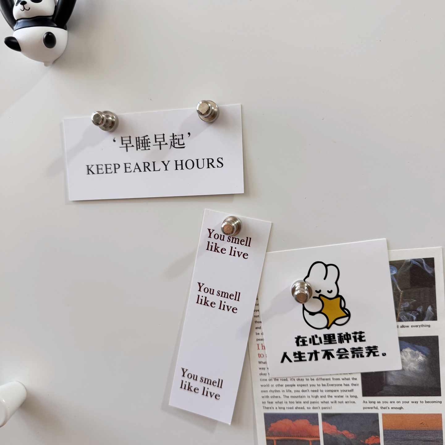 创意强力磁铁金属冰箱贴洞洞板入户门磁吸装饰磁贴磁力贴个性磁吸 - 图3