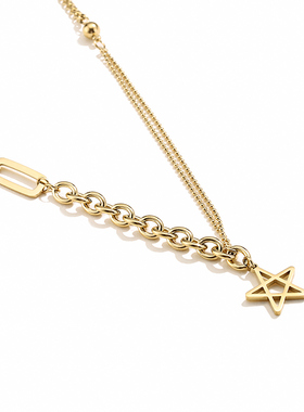 北欧系列风风手工设计项链钛钢