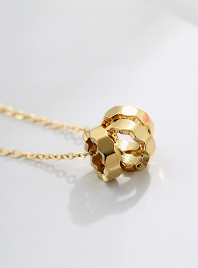 三圈菱形ipg14k设计款钛钢吊坠