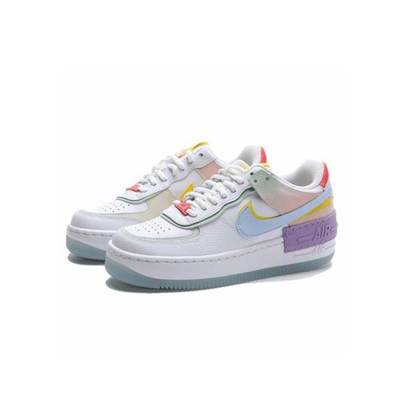 Nike耐克 Air Force 1 AF1女子马卡龙蓝粉空军一号板鞋CW2630-141-图2