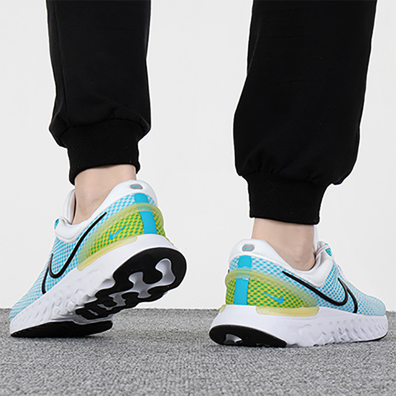 Nike耐克 React Miler 3 男子透气网面耐磨减震跑步鞋DD0490-100 - 图1